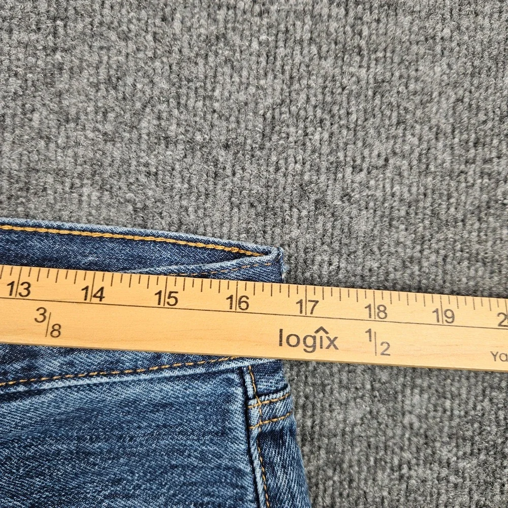Levis 501 Original Fit Jeans Men's 33x32 Straight Leg Button Fly Denim Dark Wash